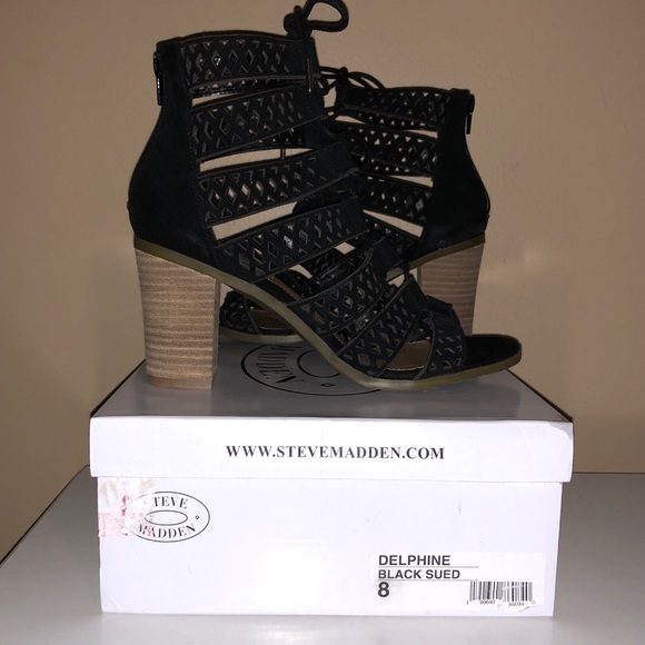 NWT STEVE MADDEN “ Delphine “ Strappy Gladiator Sandals Heels - Picture 4 of 9
